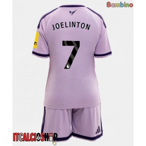 Newcastle United Joelinton #7 Terza Maglia Bambino 2026-27 Manica Corta (+ Pantaloni corti)